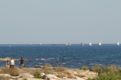 Парад кораблей на набережной Актау